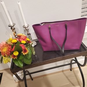 Like new! Furla Eden Tote Purple bonus bag